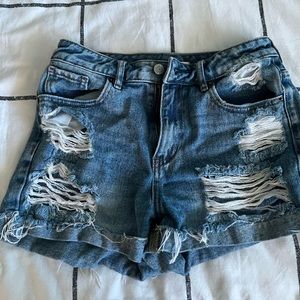 blue pacsun denim shorts